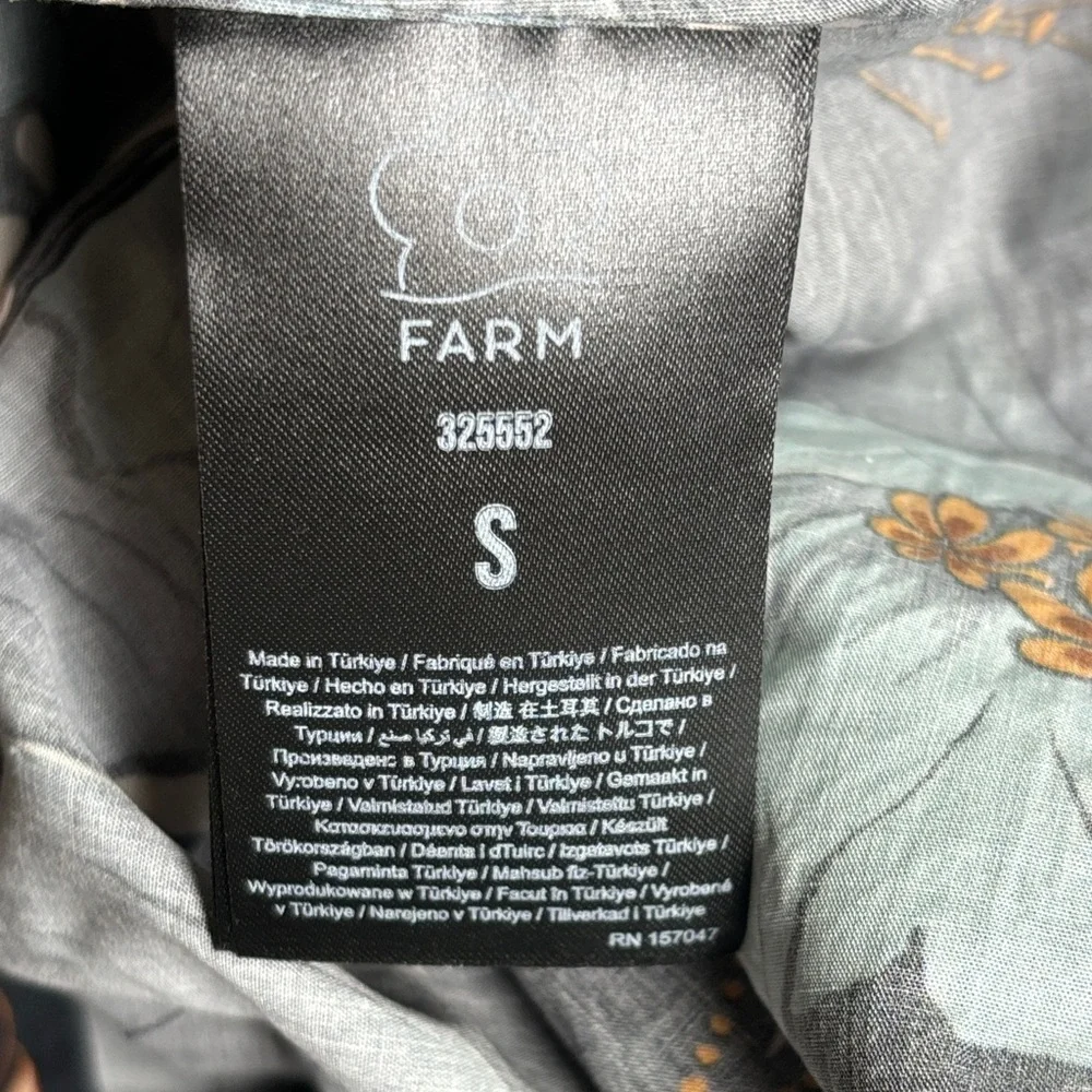 FARM Rio Black Maxi Dress with Teal and Pink Floral Print - Picture 8 of 9